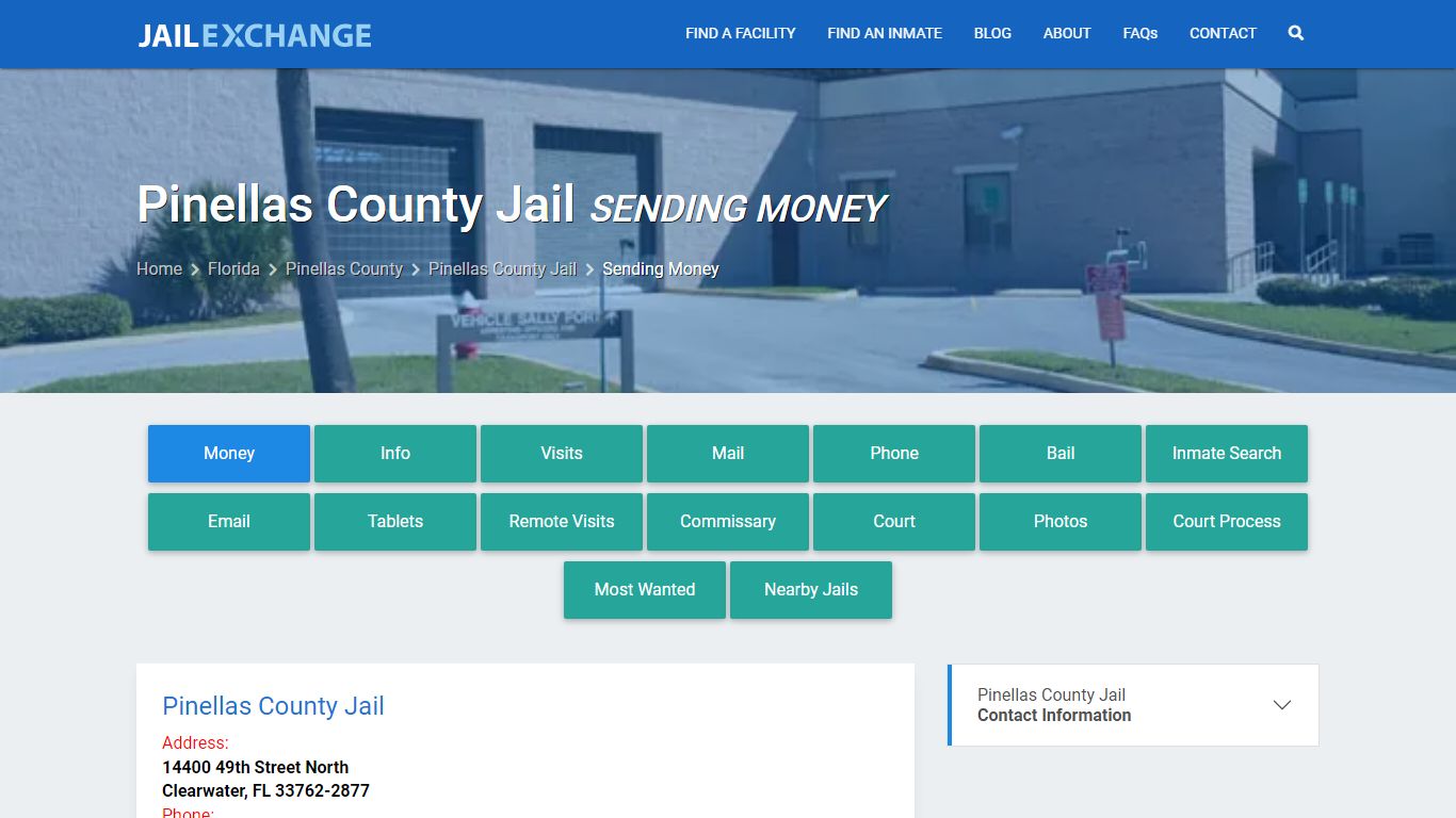 Send Money to Inmate - Pinellas County Jail, FL - Jail Exchange